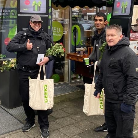 Mitarbeiter im Einsatz