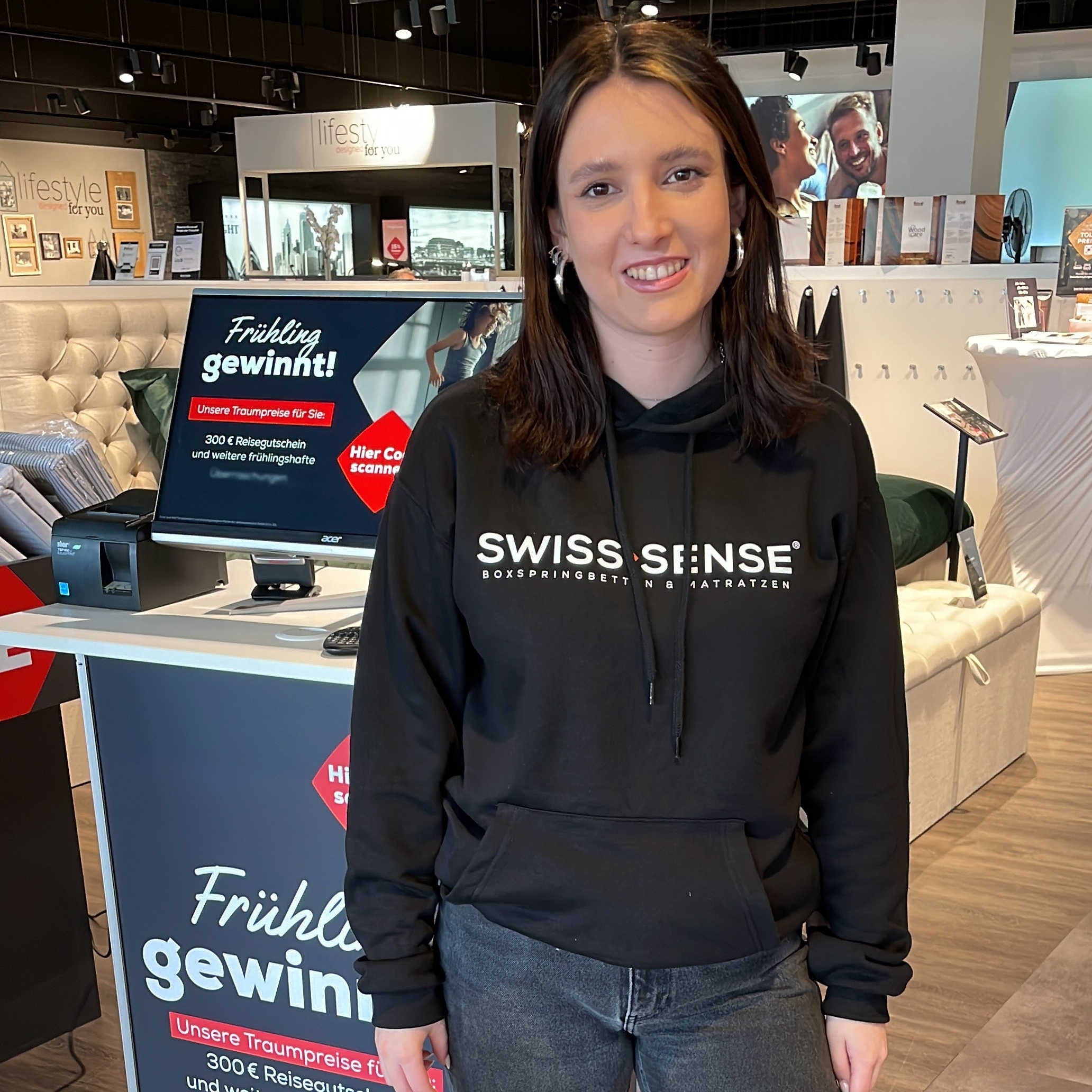 Michelle bei der Arbeit
