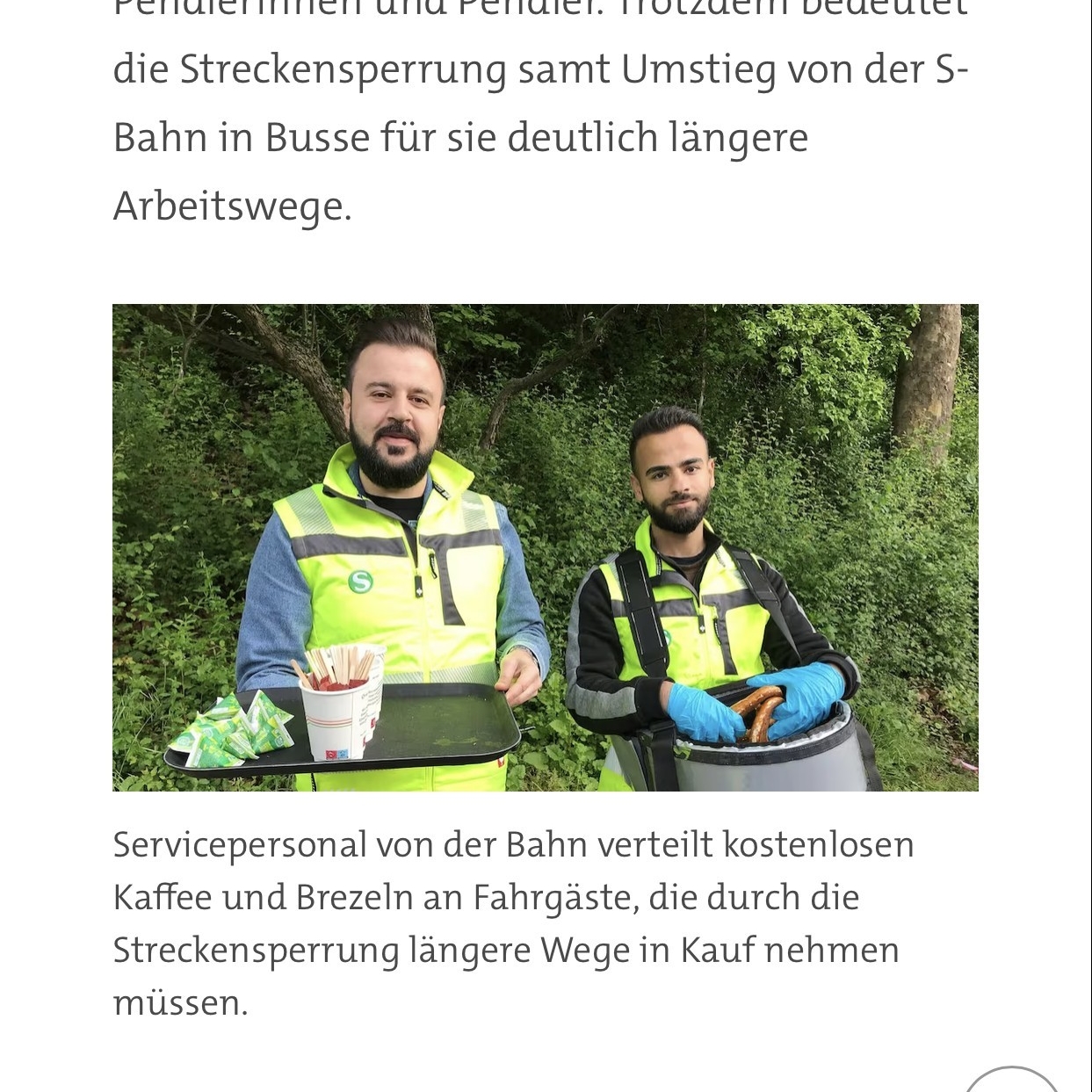 Mitarbeiter im Einsatz