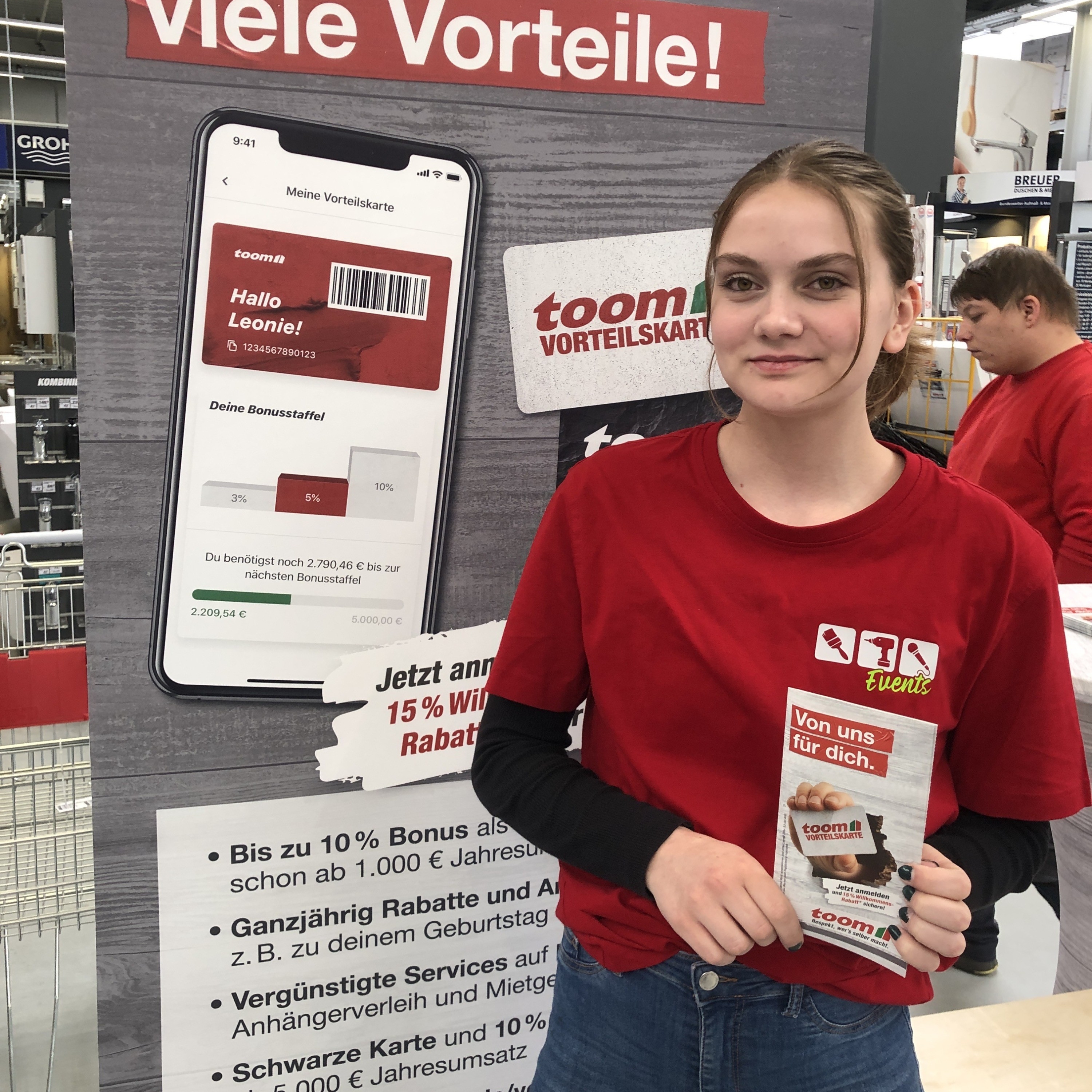 Emilia Catharina bei der Arbeit