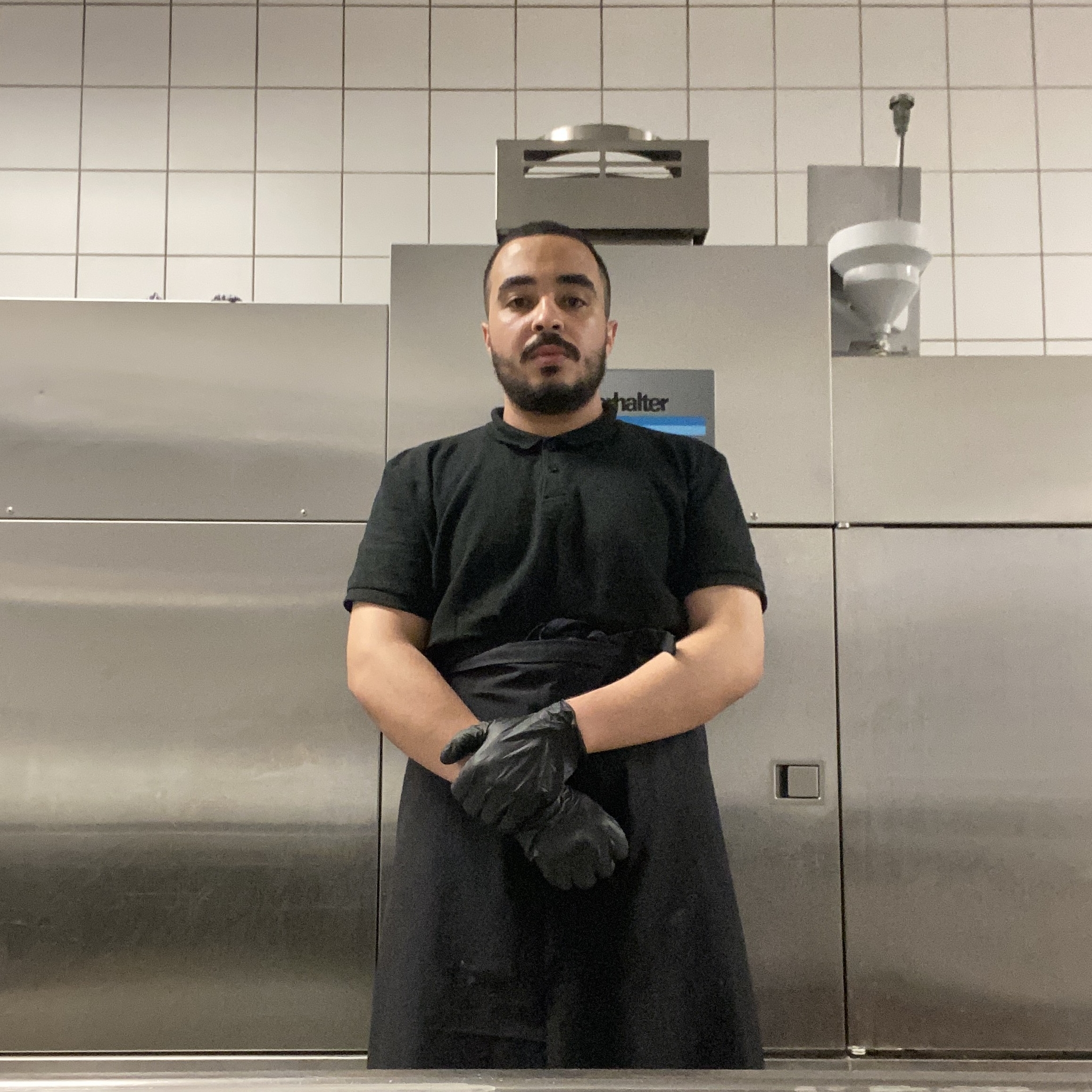 Noureddine bei der Arbeit