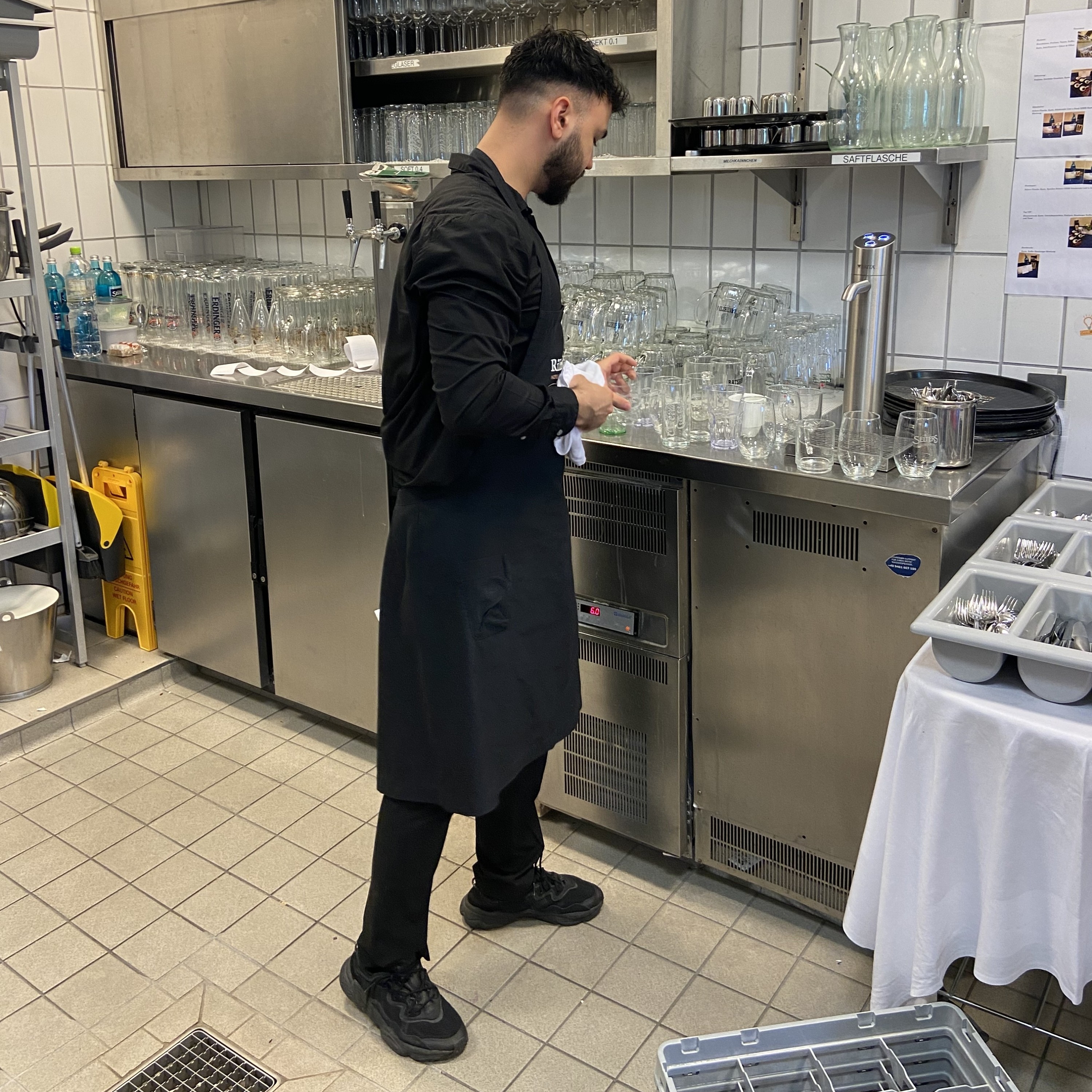 Mitarbeiter im Einsatz