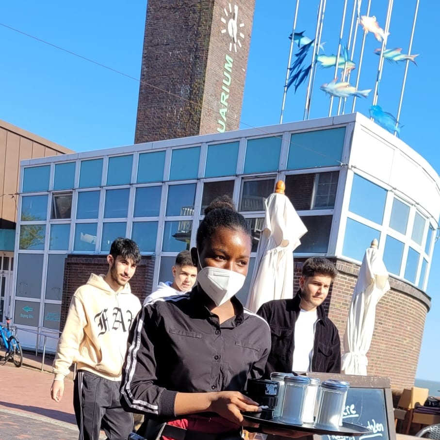 Emma-Christiane bei der Arbeit