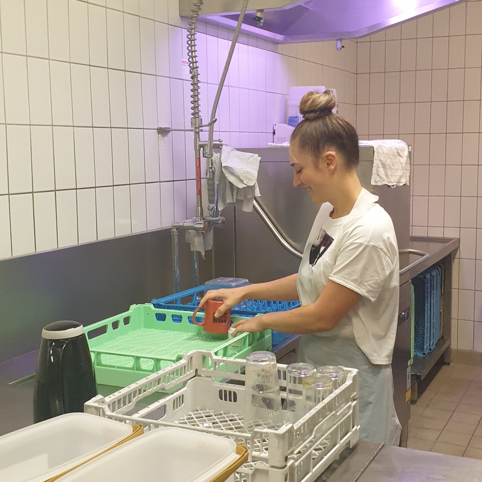 Vivien bei der Arbeit