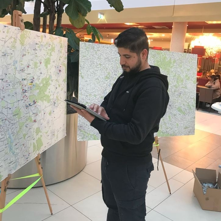 Mitarbeiter im Einsatz