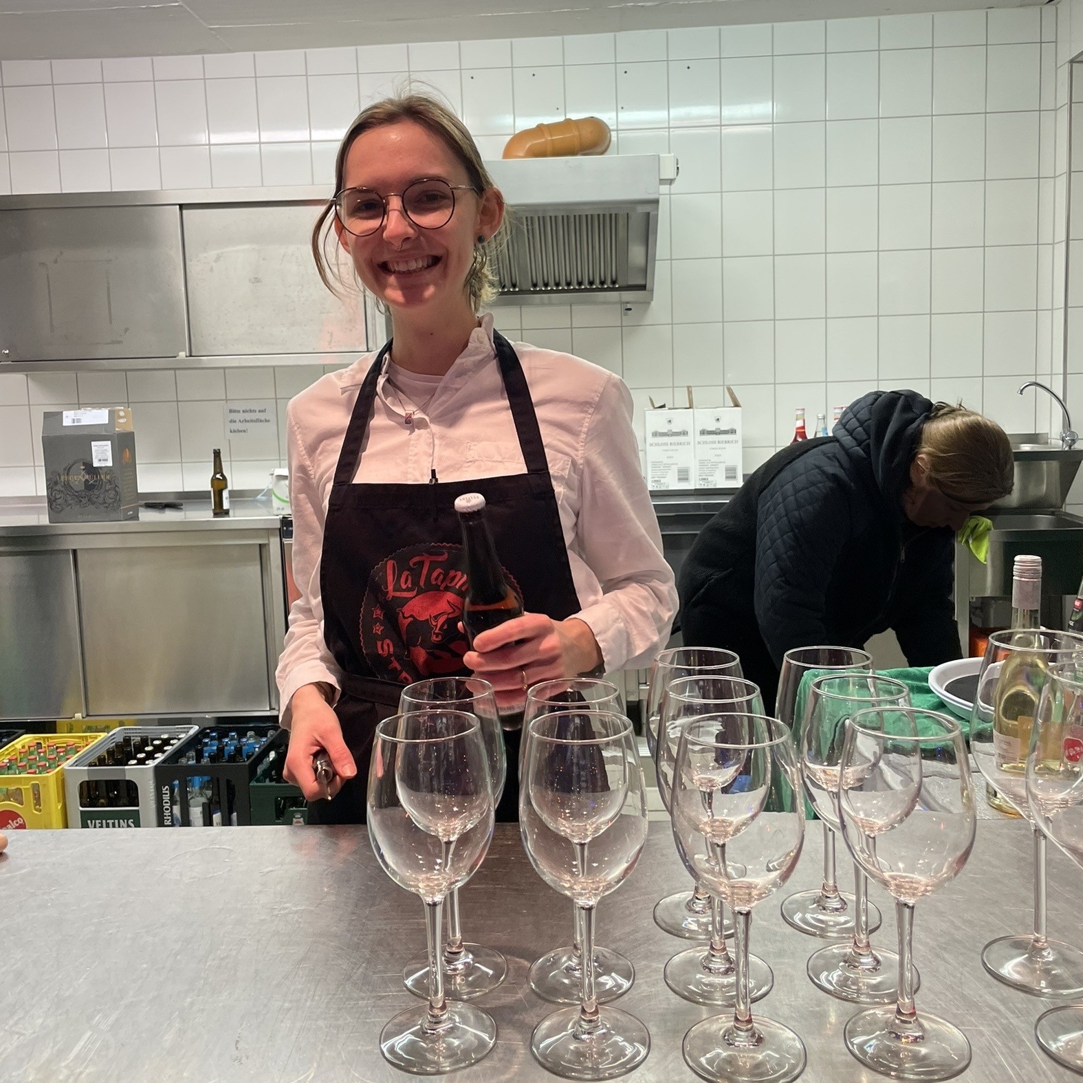 Vanessa bei der Arbeit