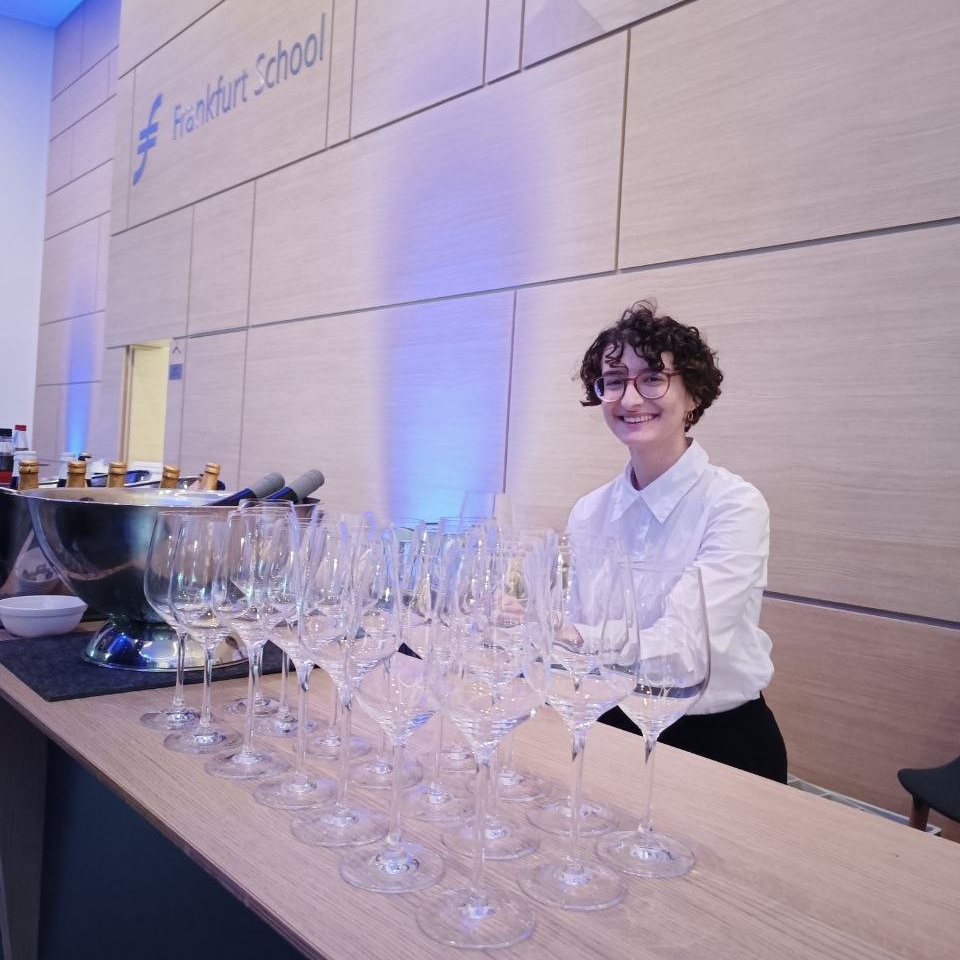 Marina bei der Arbeit