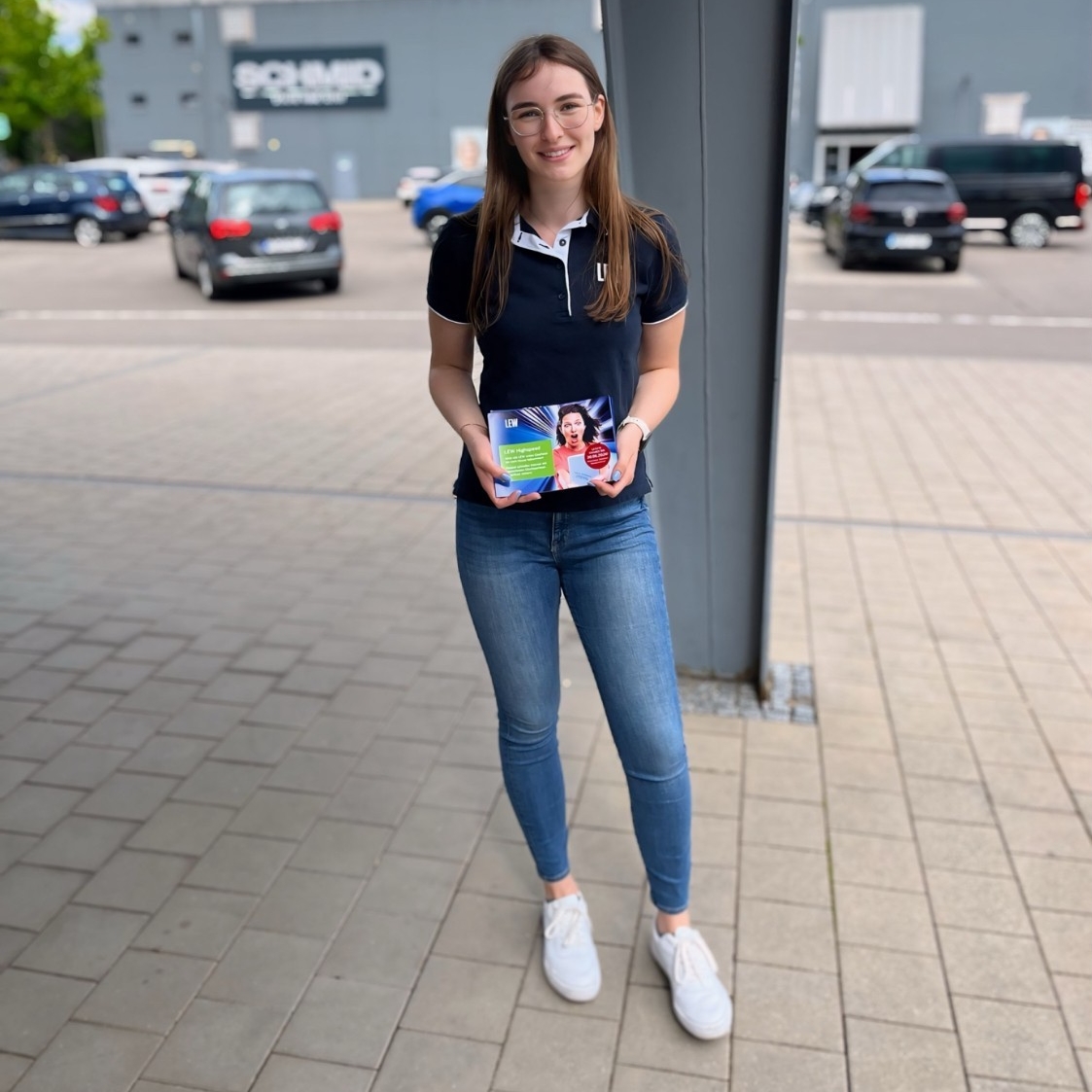 Lea bei der Arbeit