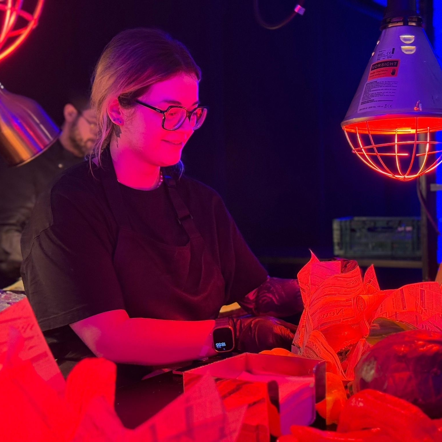 Valerie bei der Arbeit