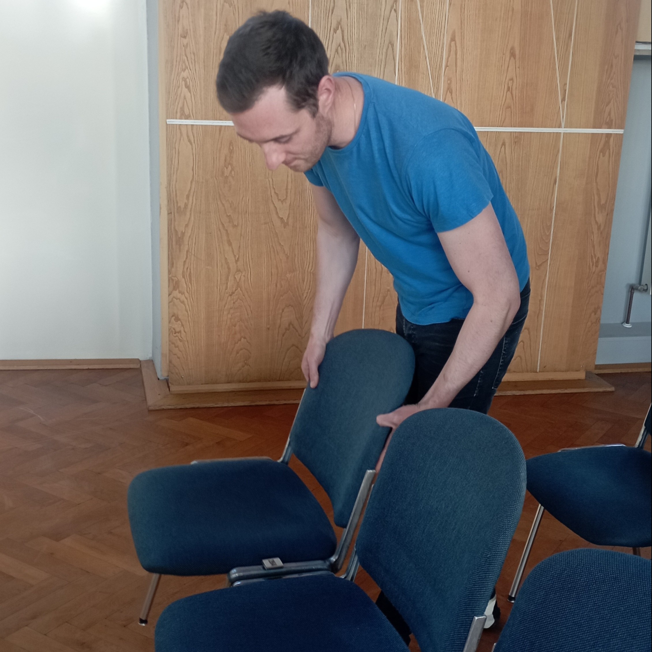 Robin bei der Arbeit
