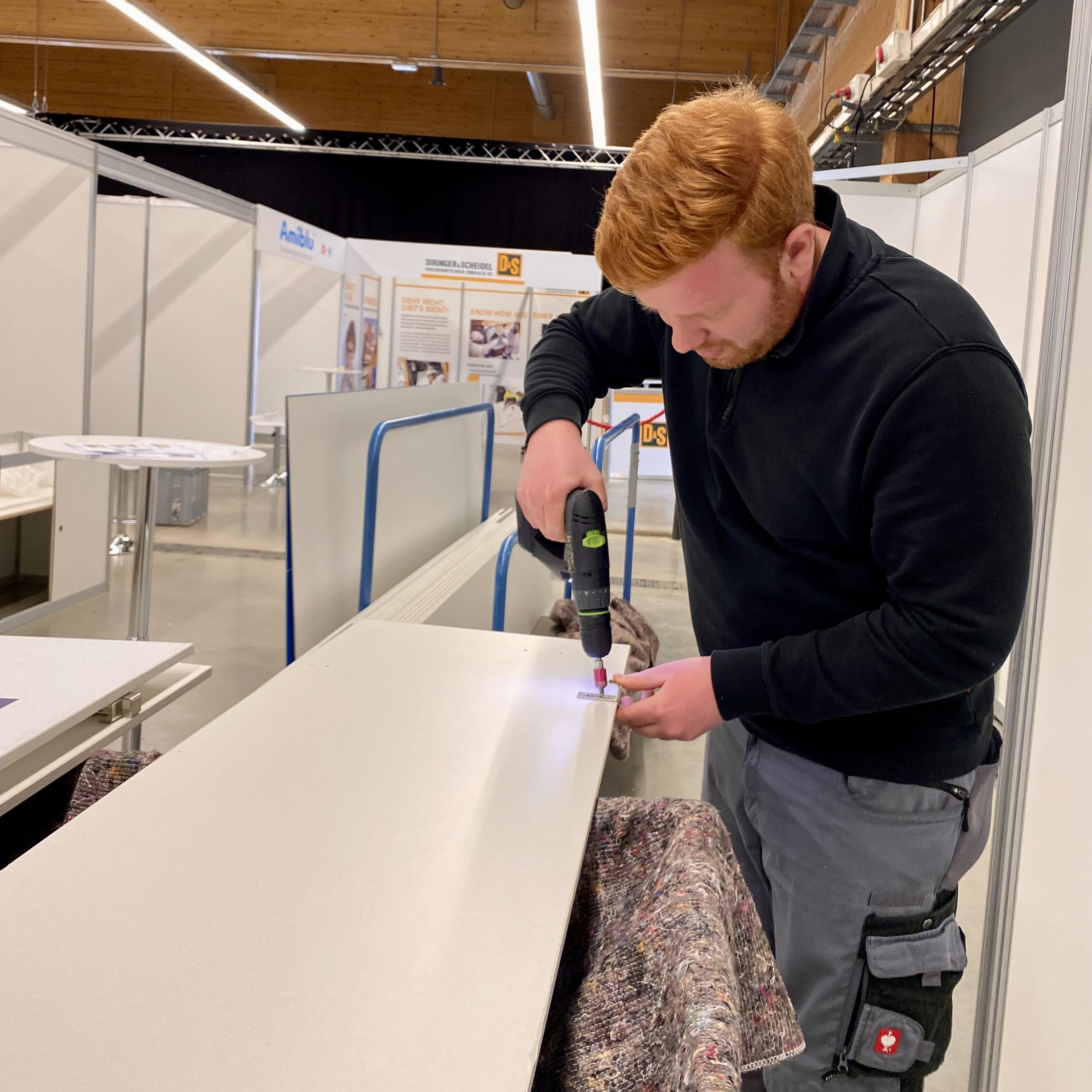 Mitarbeiter im Einsatz
