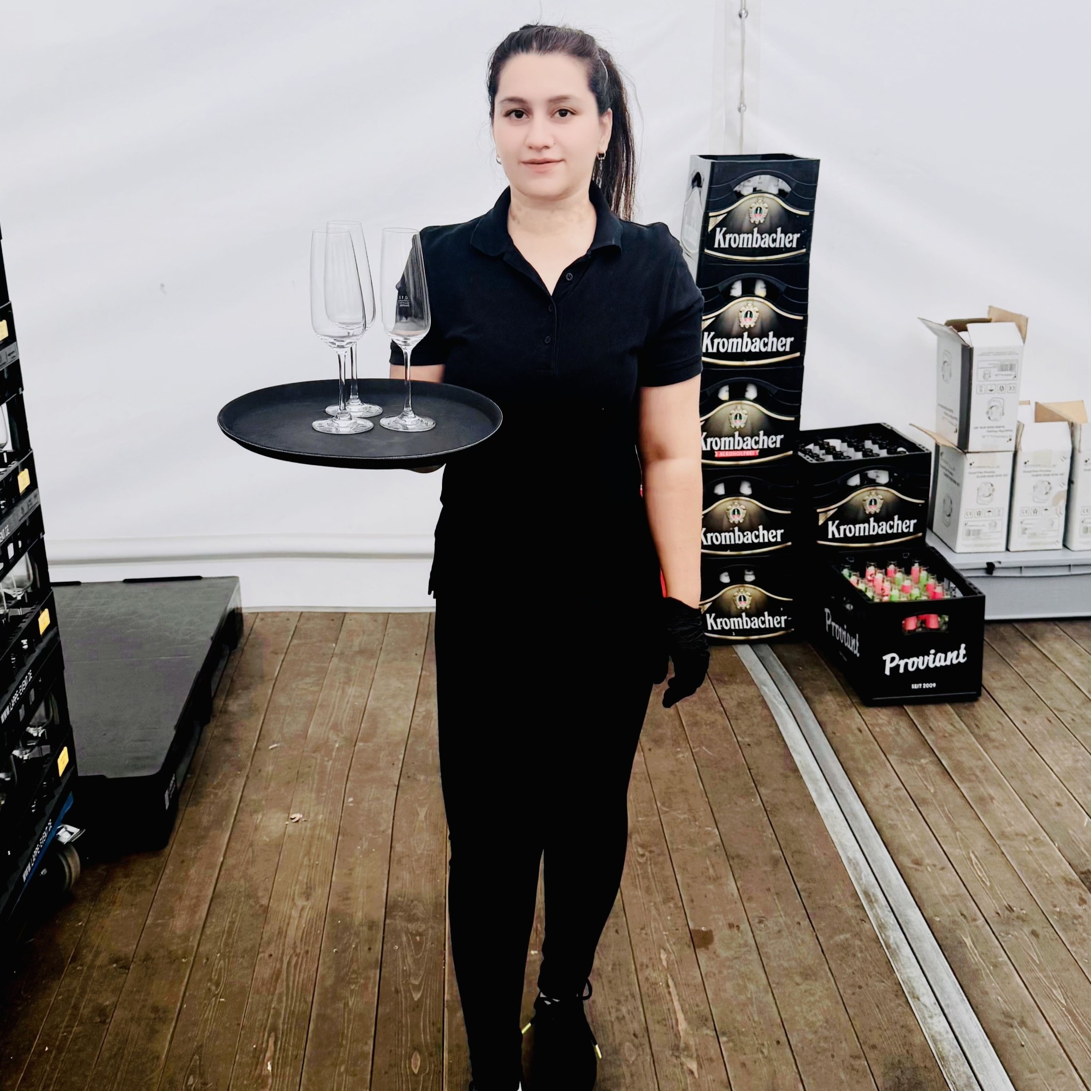 Farwa bei der Arbeit