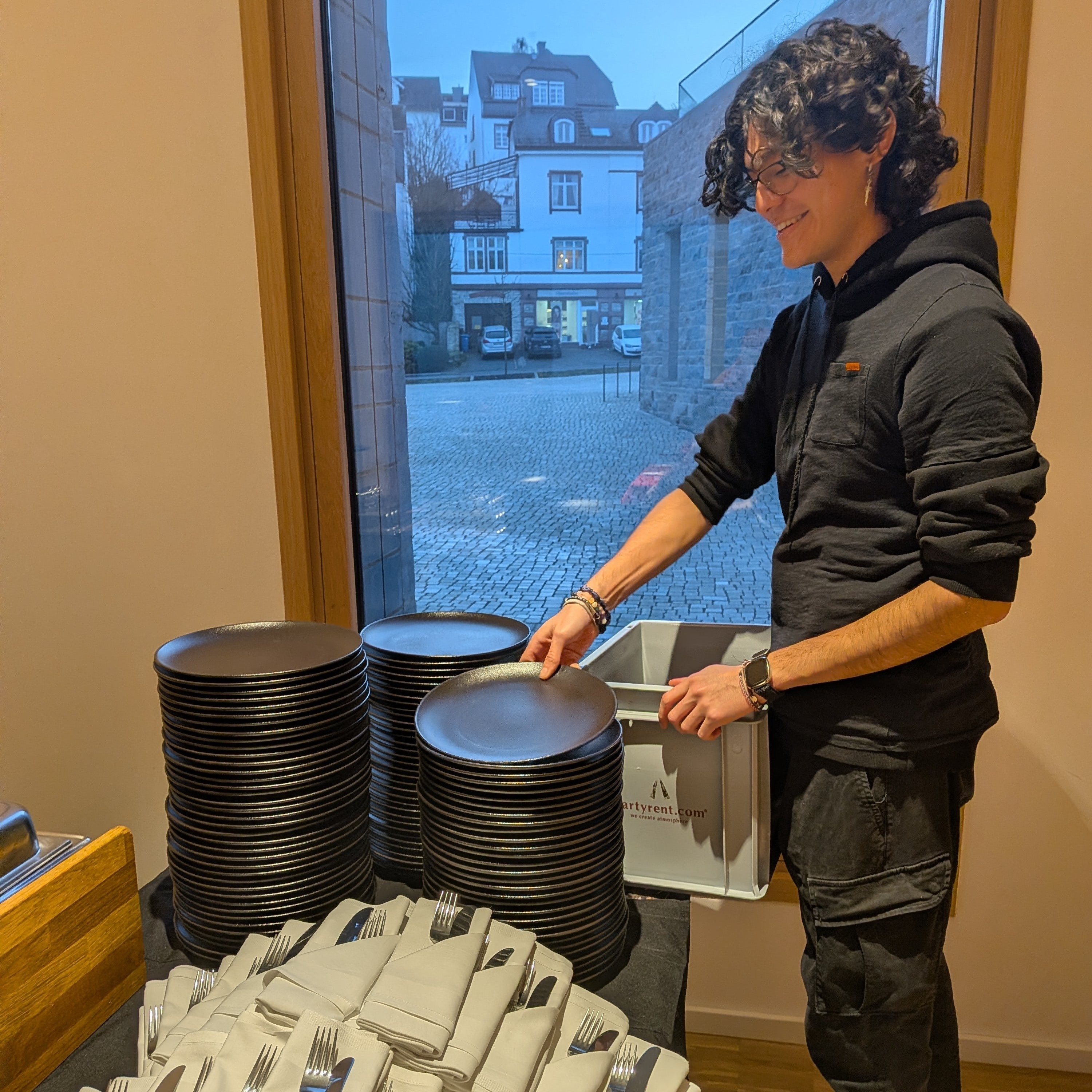 Mitarbeiter im Einsatz