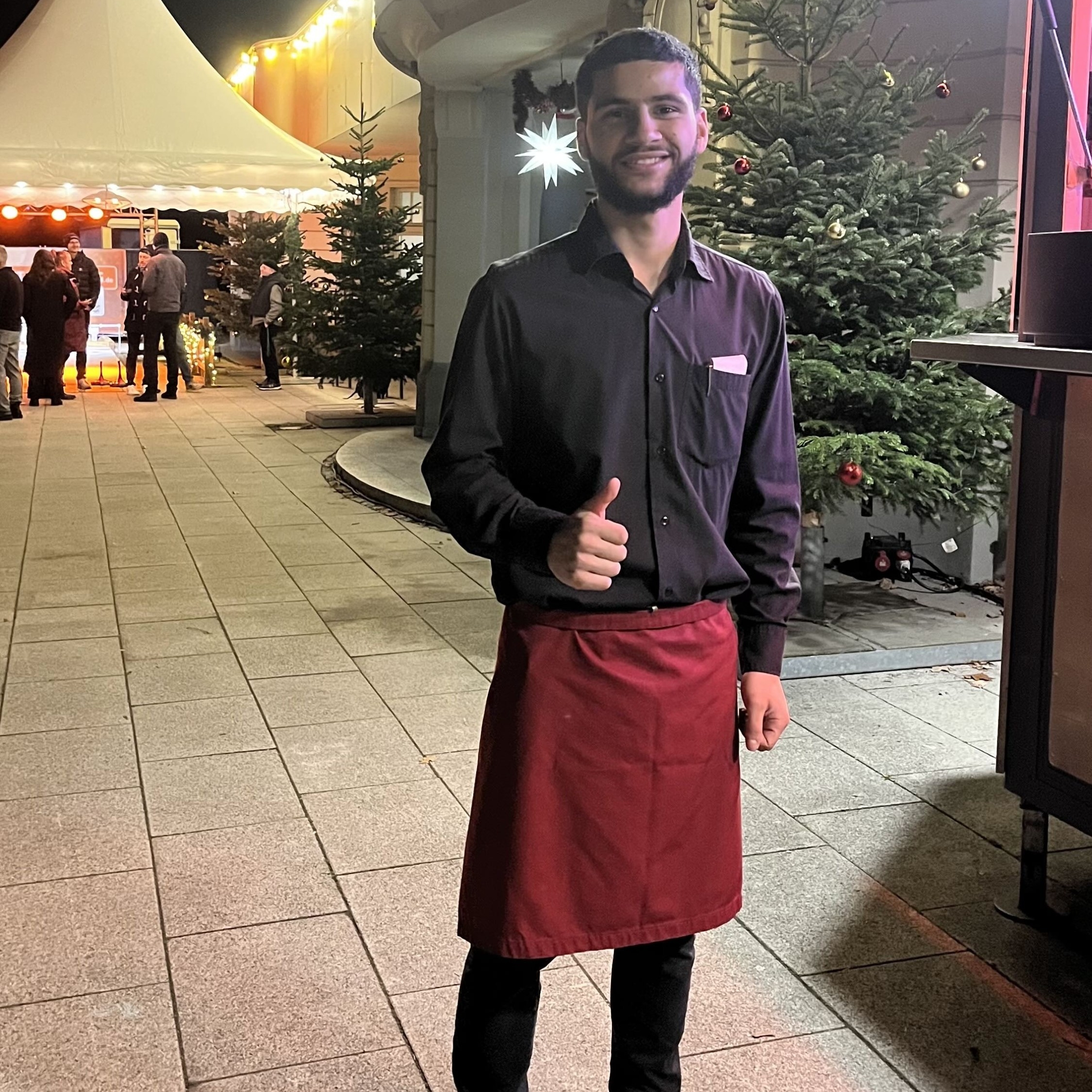 Majd bei der Arbeit
