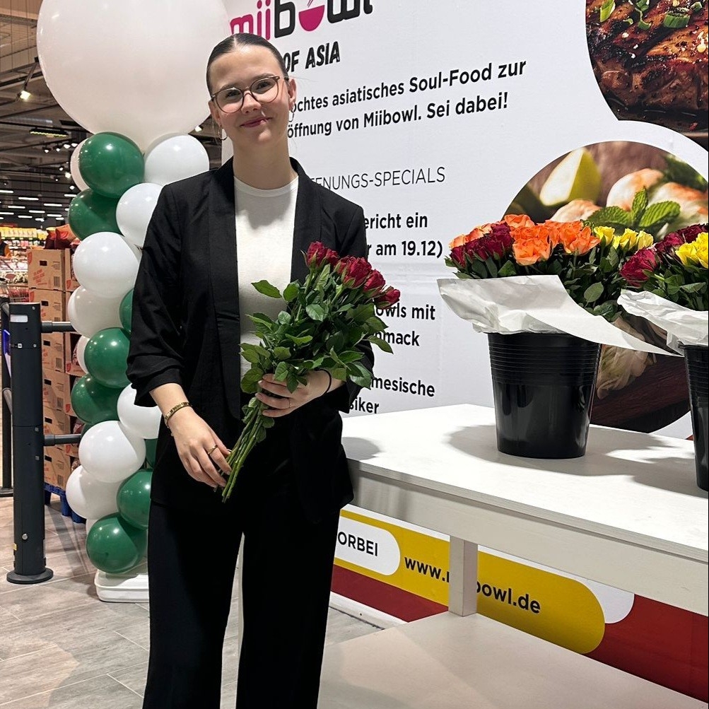 Helena Pia bei der Arbeit