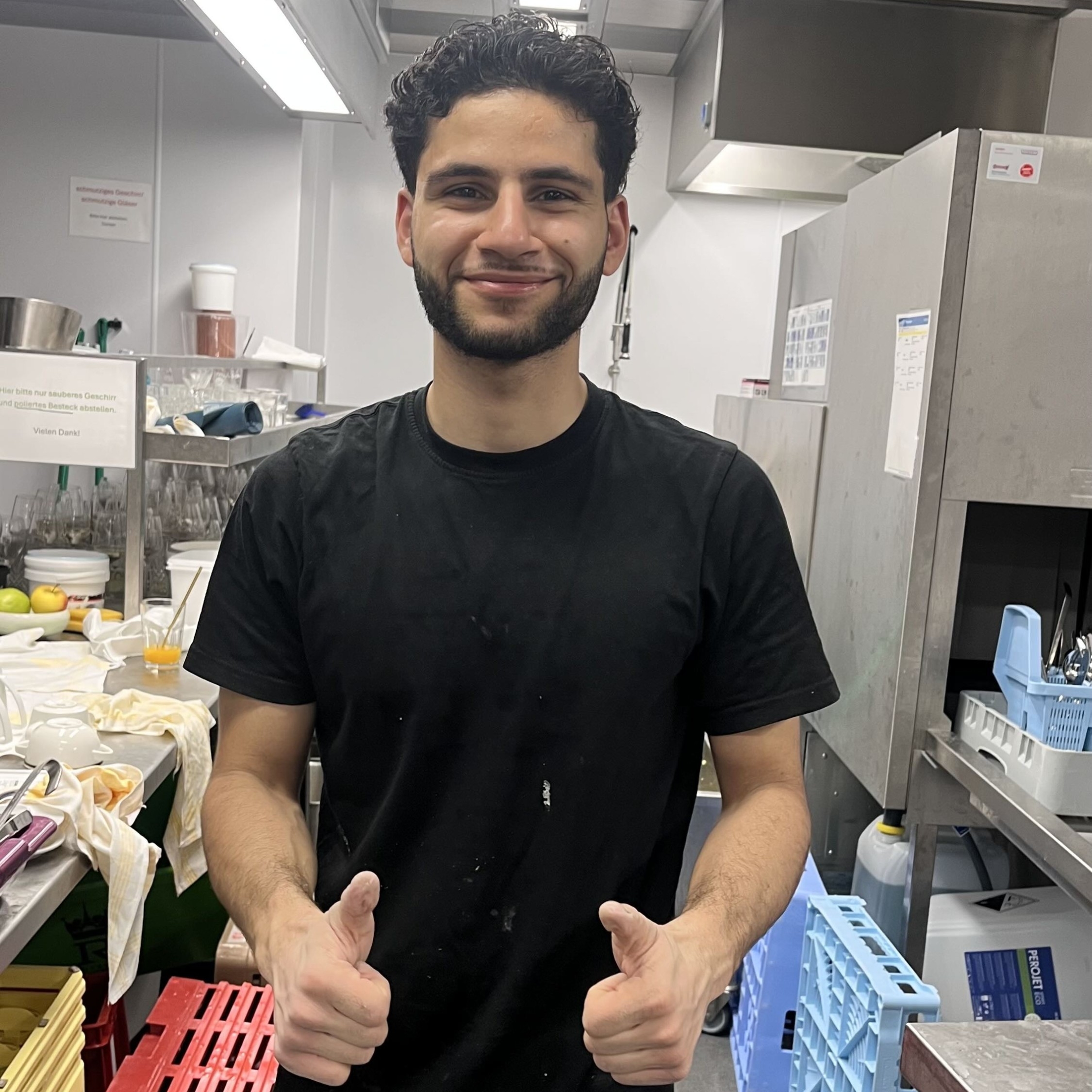 Majd bei der Arbeit