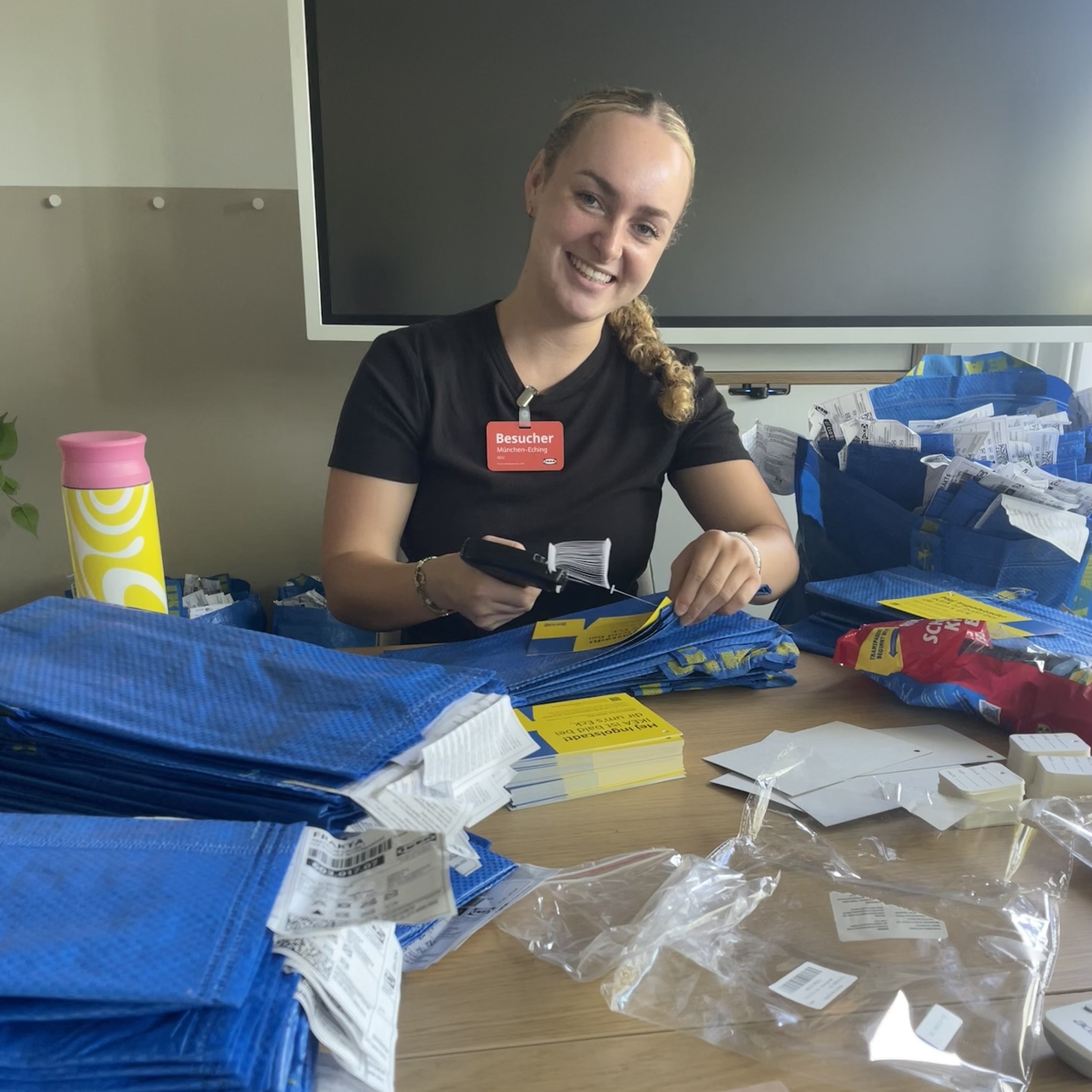 Evi bei der Arbeit