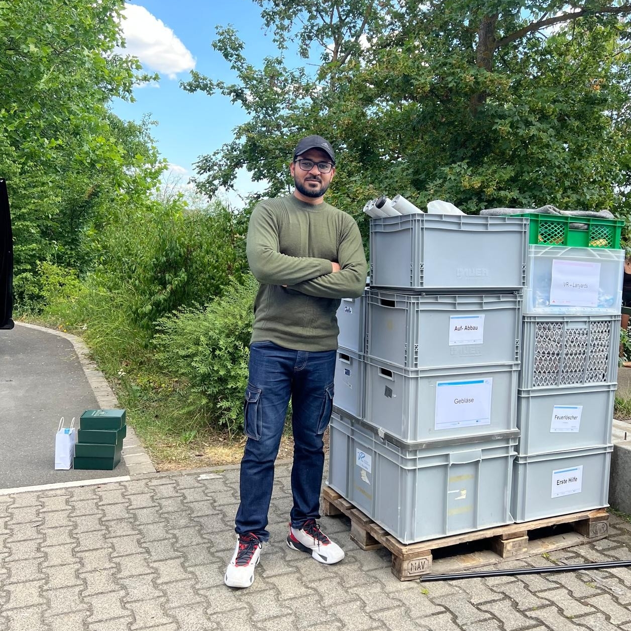Mitarbeiter im Einsatz