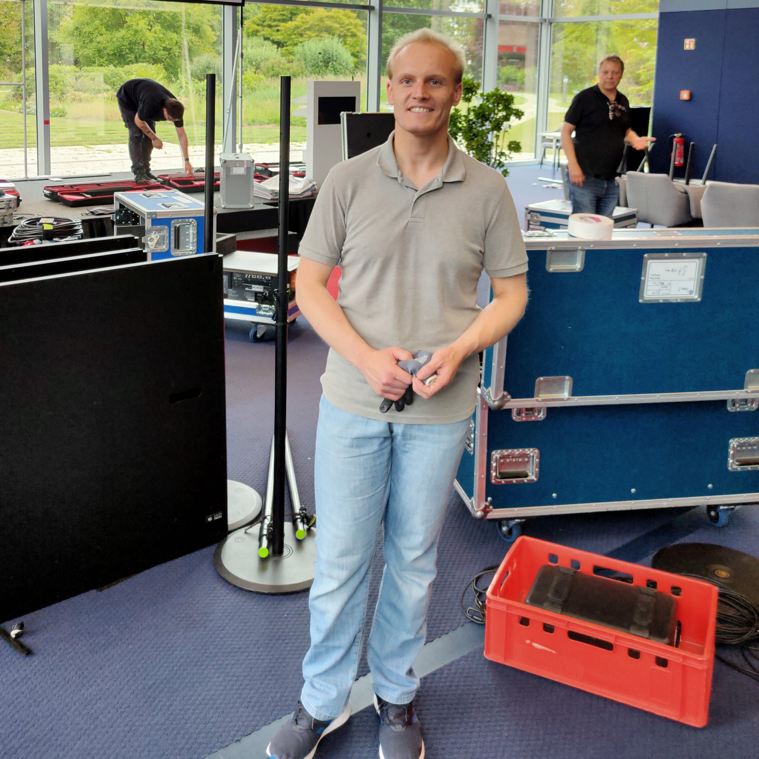 Mitarbeiter im Einsatz