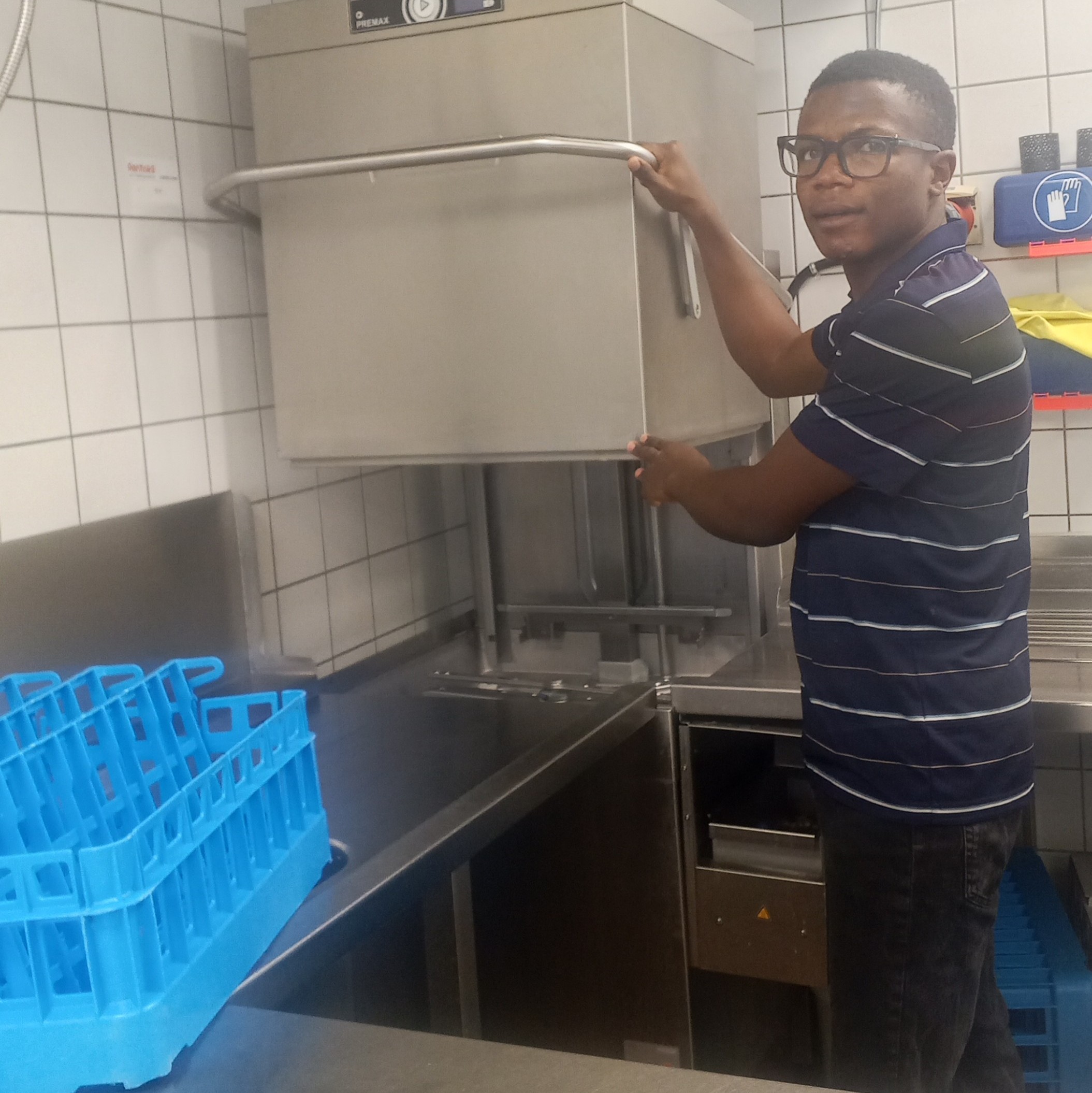 Fred Geraldin bei der Arbeit