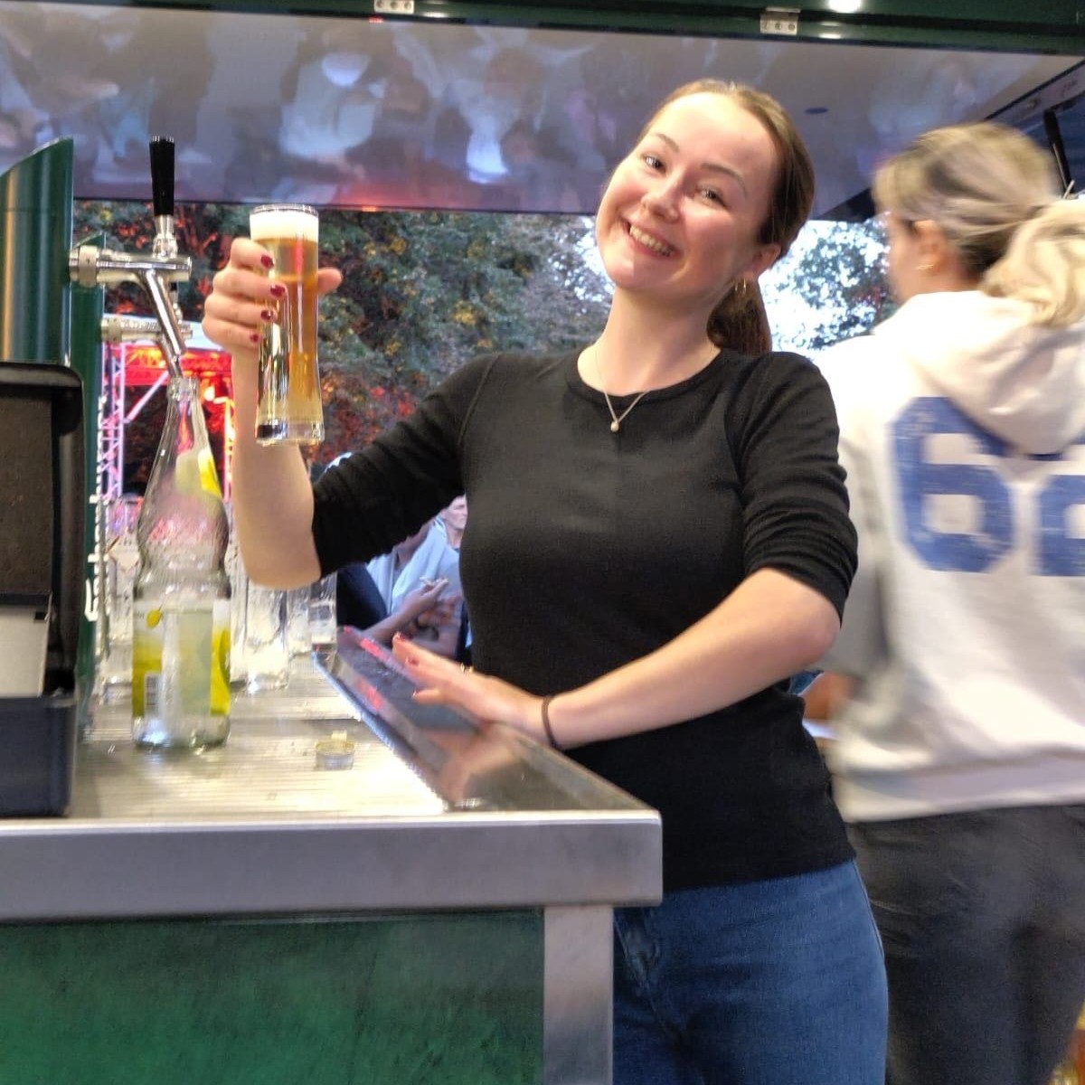Elly bei der Arbeit