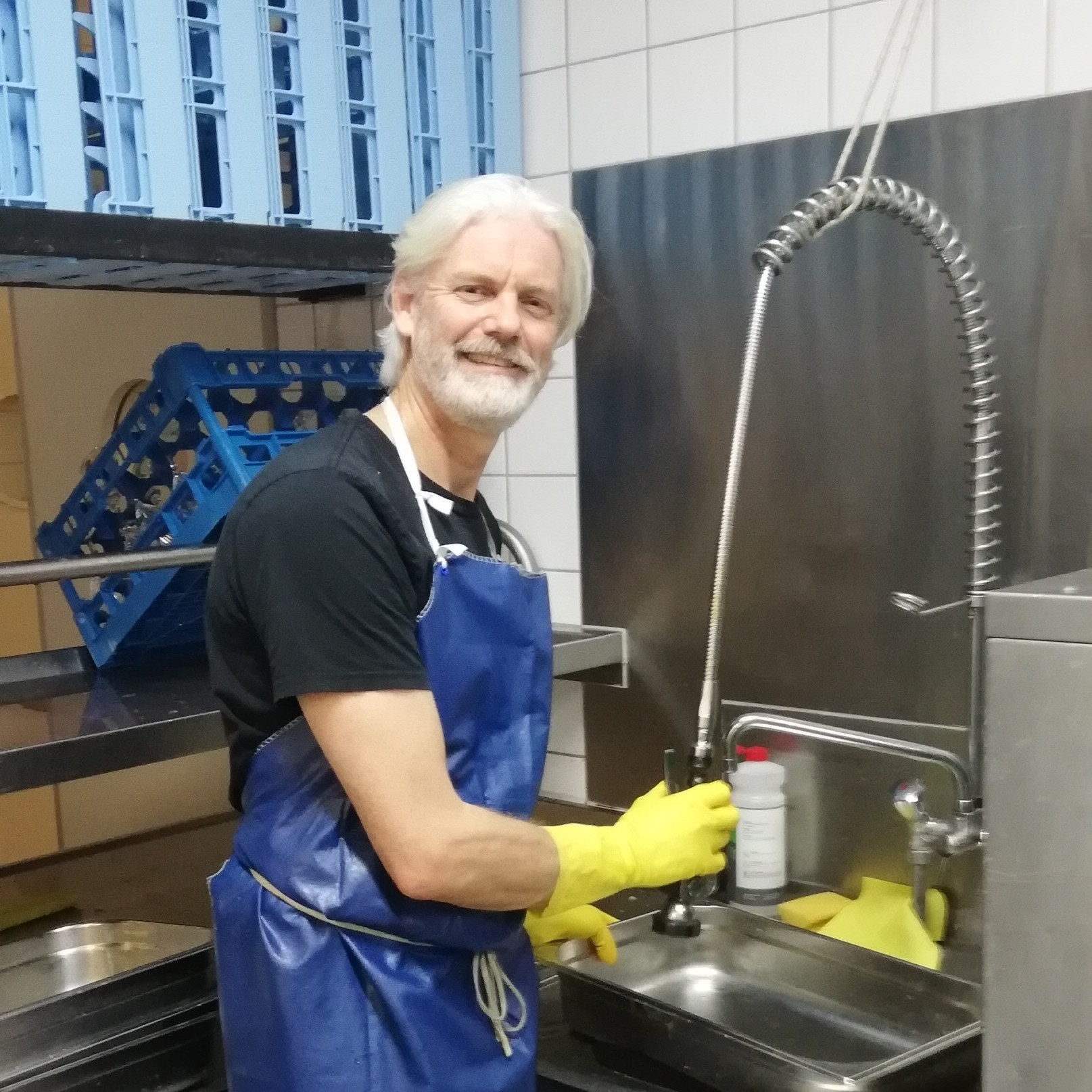 Stuart bei der Arbeit