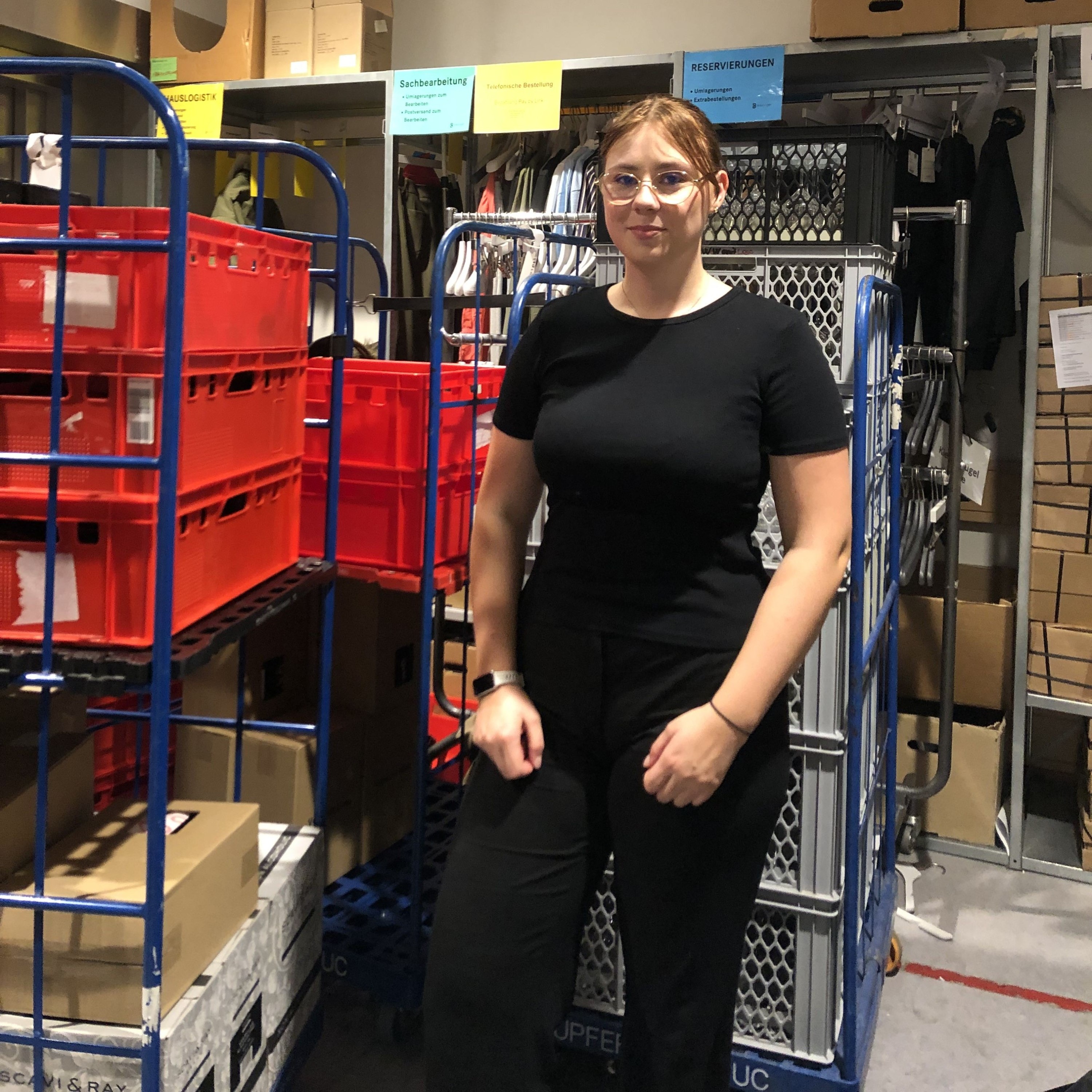 Rebekka bei der Arbeit