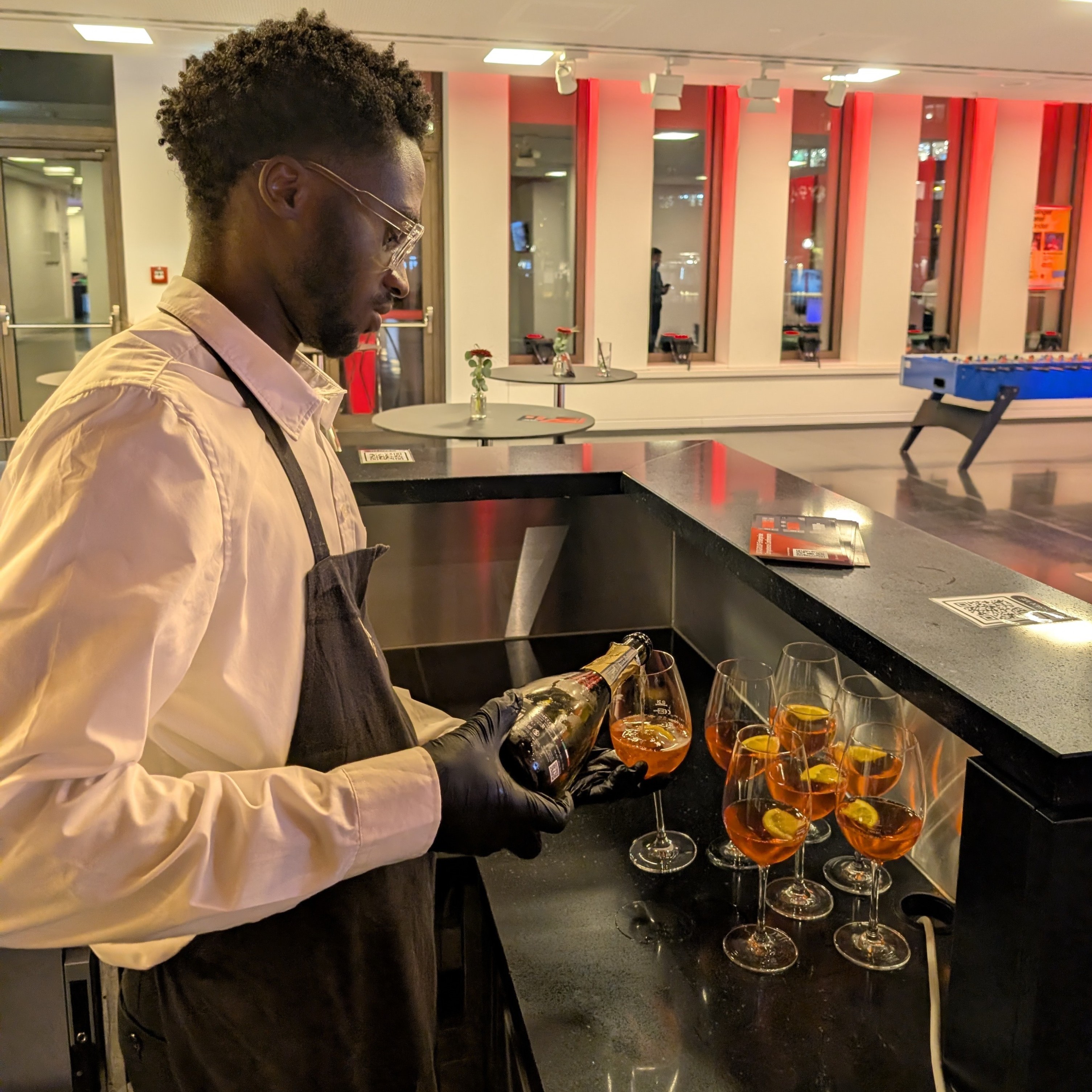Arthur Wilfried bei der Arbeit