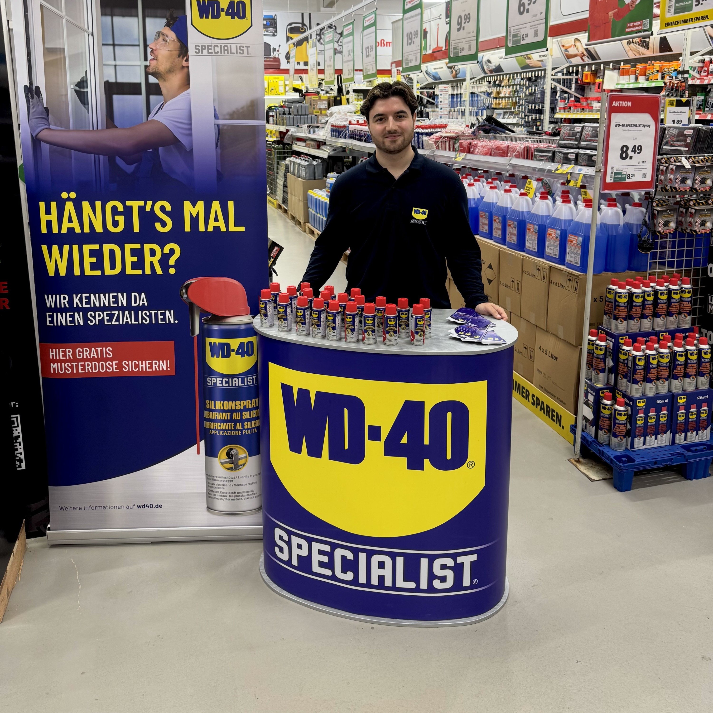 Kiyan Sebastian bei der Arbeit