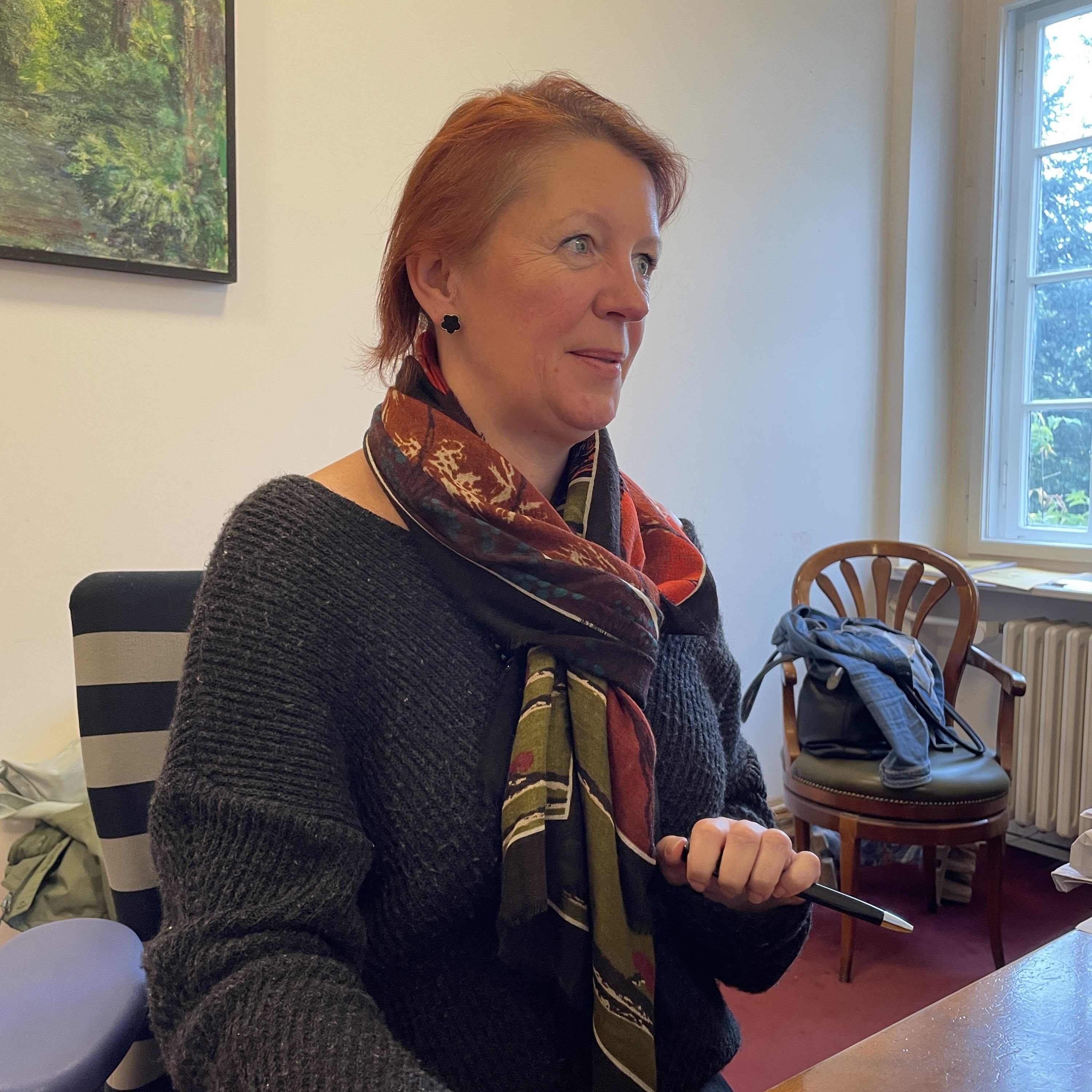 Kerstin bei der Arbeit