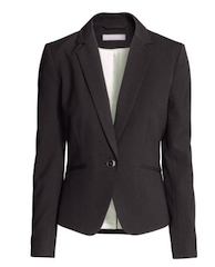 Schwarzer Blazer für Messehostess Business Outfit