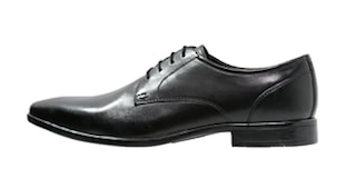 Schwarze Business Schuhe für Messehost Outfit