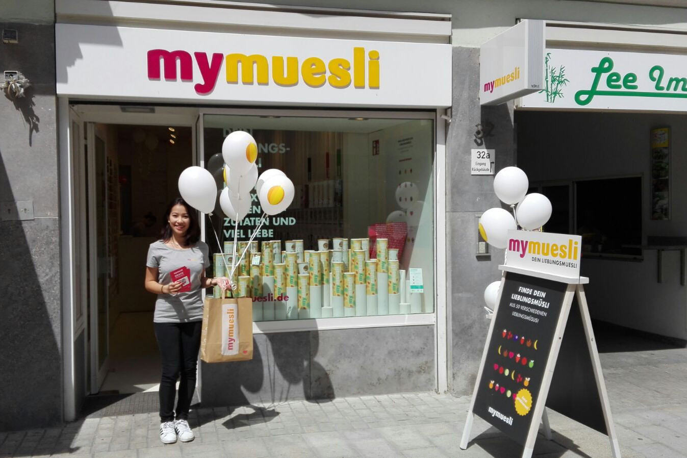 Sales Promoterin für das Unternehmen mymuesli