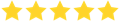 Rating with 5 out of 5 possible stars