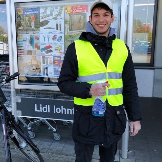 Helfer für Hygienemassnahmen